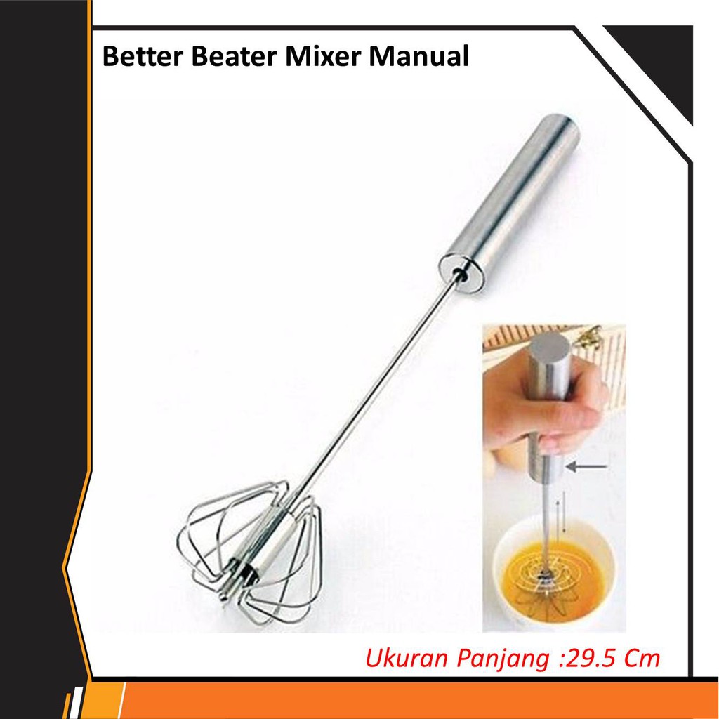 Better Beater pengocok telur manual (isi 1pcs)