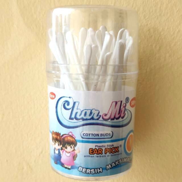 Charmi Cotton Buds &amp; Ear Pick ART 185 Kemasan Botol