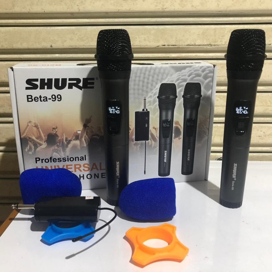 GROSIR MIC WIRELESS SHURE BETA 99 MICROPHONE HANDHELD BETA99 GARANSI 1 TAHUN