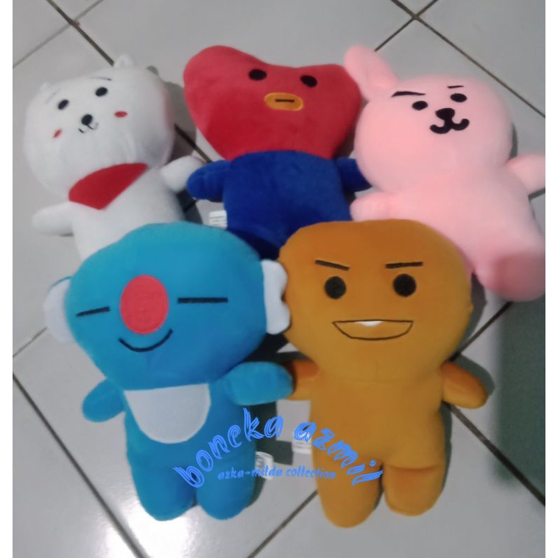 Boneka bts21 size ukuran 25 cm