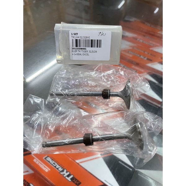 payung Klep Tiger TK Racing Ukuran Standar +1 +2 set seal klep TK Racing Excel Original