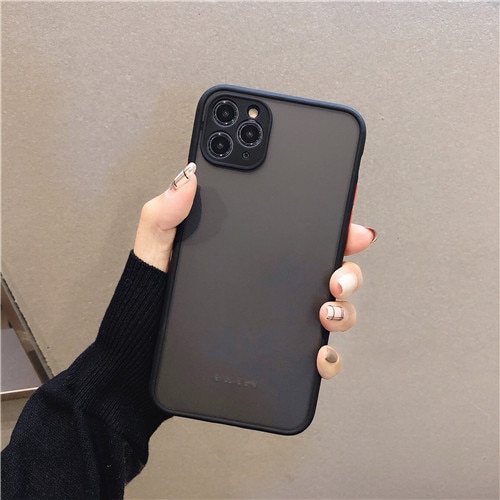 Camera Protection Bumper Phone Cases For iPhone 11 11 Pro Max XR XS Max X 8 7 6 6S Plus Matte Translucent Shockproof Back Cover