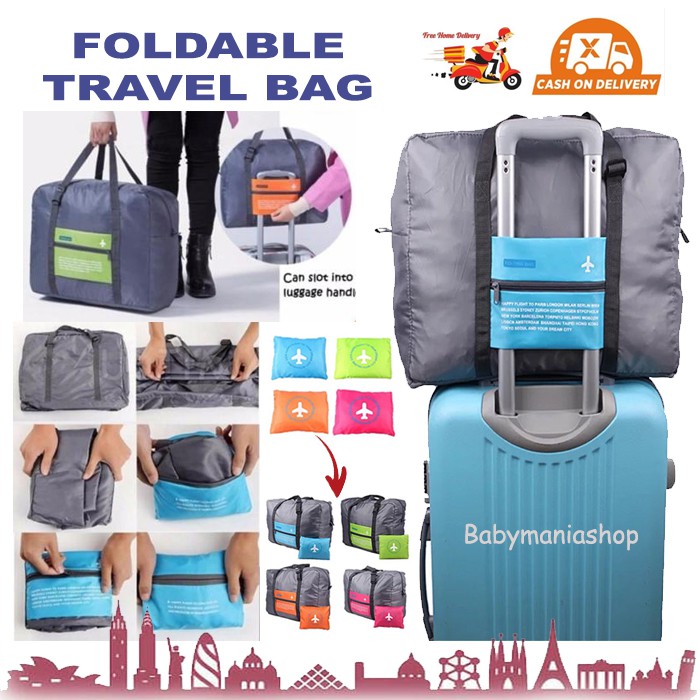 Foldable Travel Bag Tas Travel Lipat Koper Hand Carry Luggage Organizer Extension Koper Tas Belanja