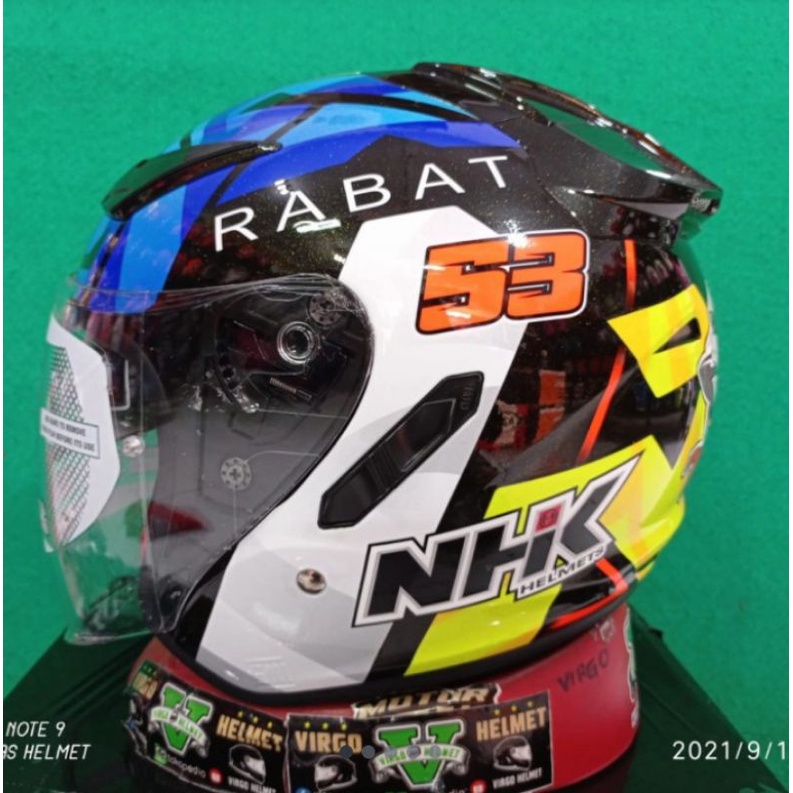 NHK HELM R1 MOTIF TITO RABAT|DOUBLE VISOR