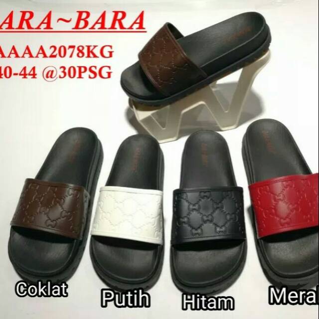 Sandal pria import jelly karet import bara bara