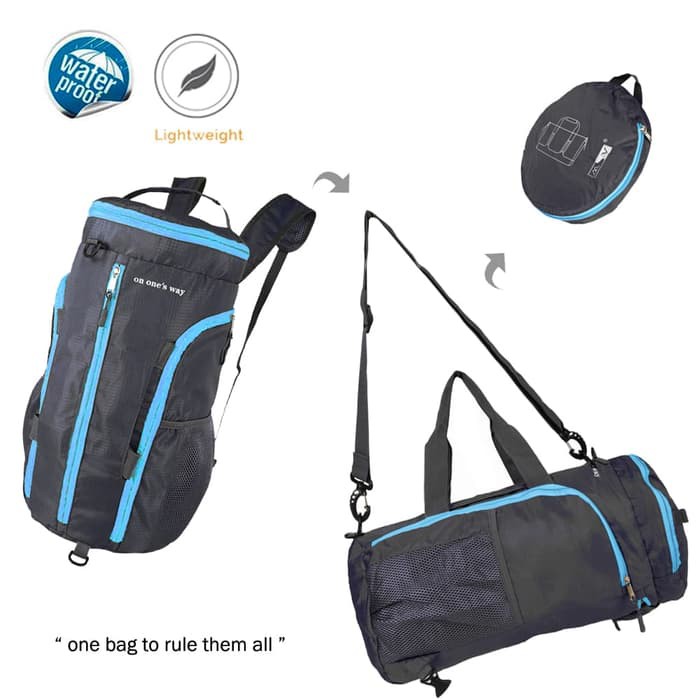 TAS WANITA TERBAIK BERKUALITAS TINGGI Ransel anti air bisa dilipat jadi duffel bagtas gym Wa GE250