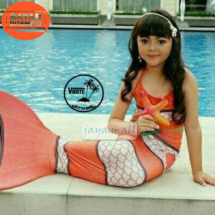 Bikini Mermaid Dewasa Set Costum Ariel Duyung - S ER655 Baju Mermaid/Baju Anak/Baju Anak