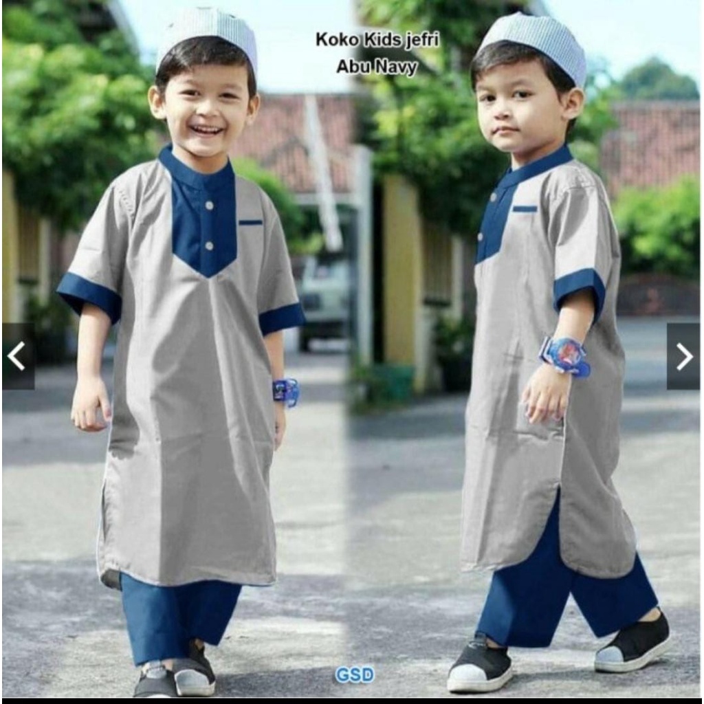 koko anak jefri 1-12thn / baju koko anak