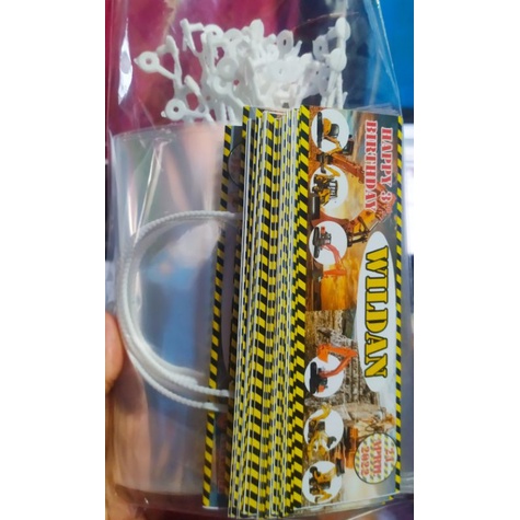 

LABEL SNACK ULANG TAHUN/ LABEL PLASTIK ULTAH UK 14*27