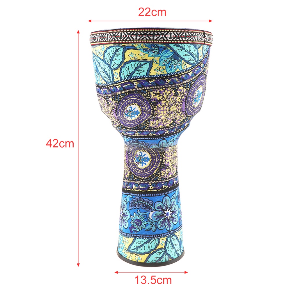 Drumhead Djembe Afrika 8.5 Inci Bahan Kulit Kambing Mahoni Untuk Anak / Dewasa / Pemula