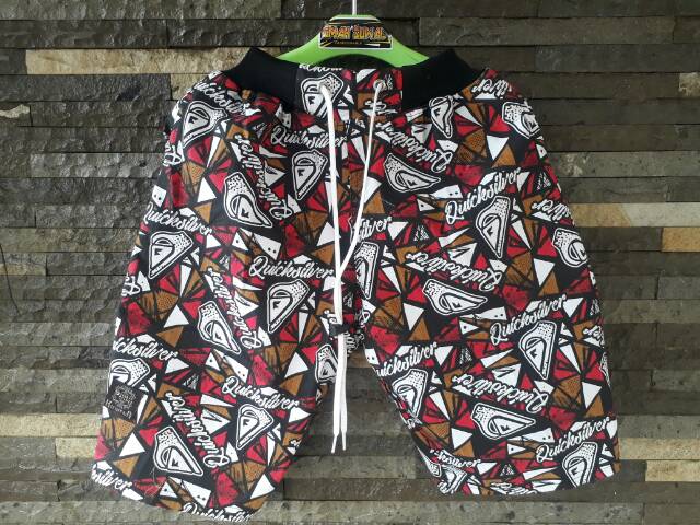 Celana pendek distro pria dewasa tuwill full motif/surfing distro premium