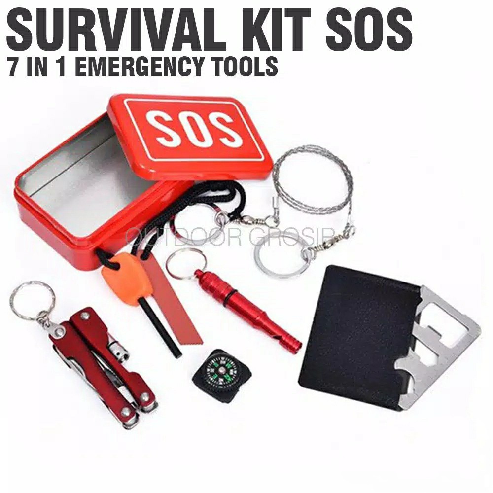 SOS Portable Tool Kit - Earthquake Emergency Outdoor Survival - SOS