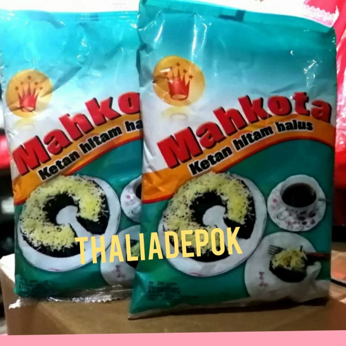 

Ketan-Beras-Tepung- Mahkota Tepung Ketan Hitam 250Gr, Tepung Lembut Campuran Cake/Roti -Tepung-