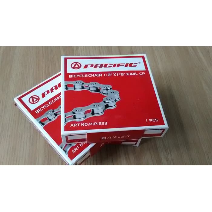Rantai Sepeda Bmx Pacific Krom Putih 114L