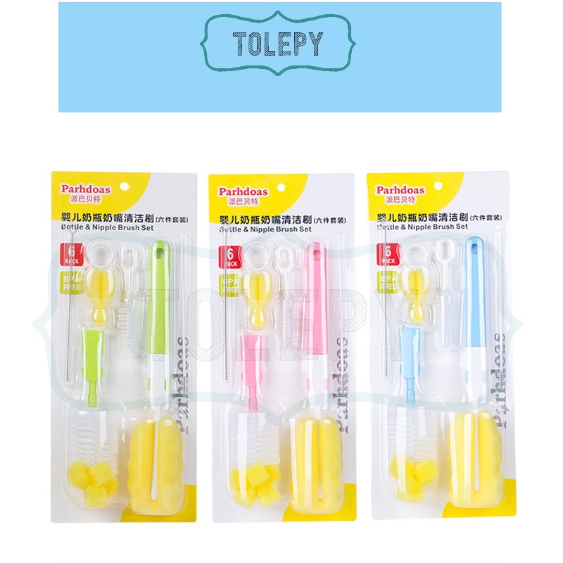 Bottle Brush 6 in 1 / Sikat botol bayi 6 in 1 / Baby Bottle Brush