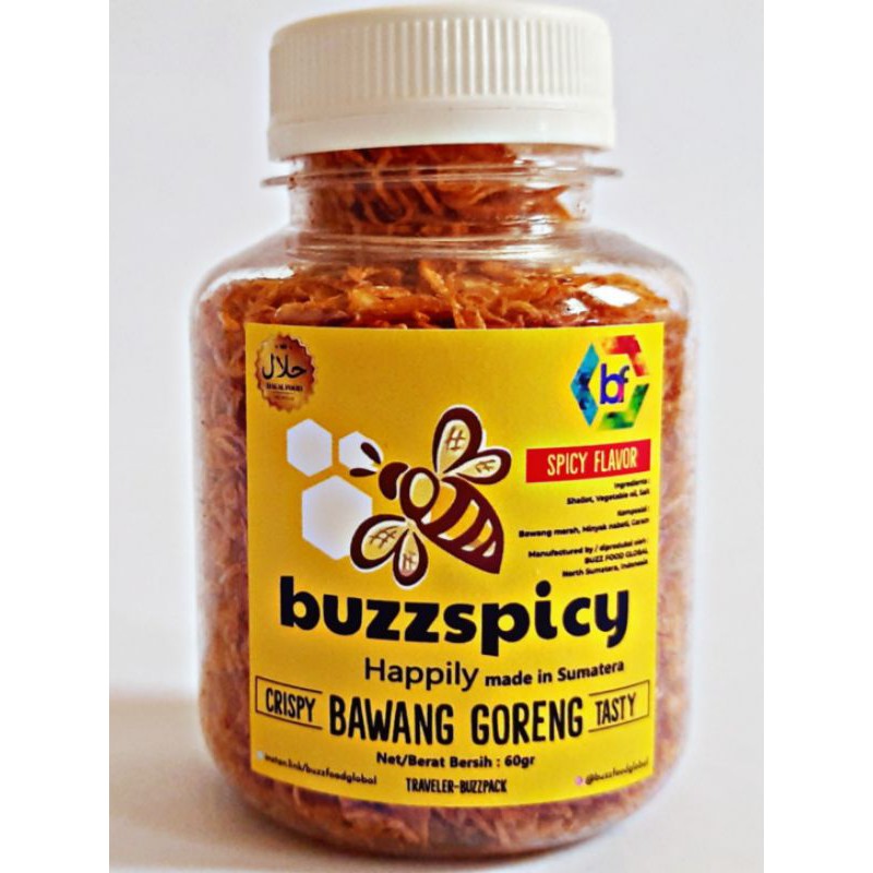 

buzzspicy bawang goreng spicy flavor traveler pack
