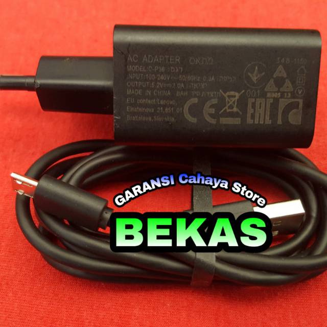 Charger Lenovo 2A C-P36 Copotan Hp a319 a5000 a6000 a2010 a7000 a1000 vibe shot p1x2 x3 p1m Original