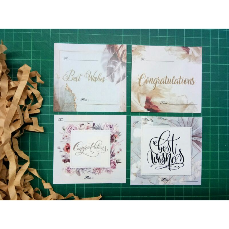

kartu hampers best wishes congratulations 20 pcs