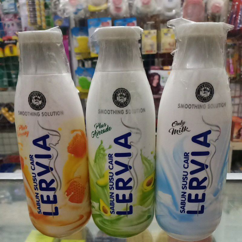 Lervia Milk Shower Cream 250ml - Sabun Mandi Cair Lervia