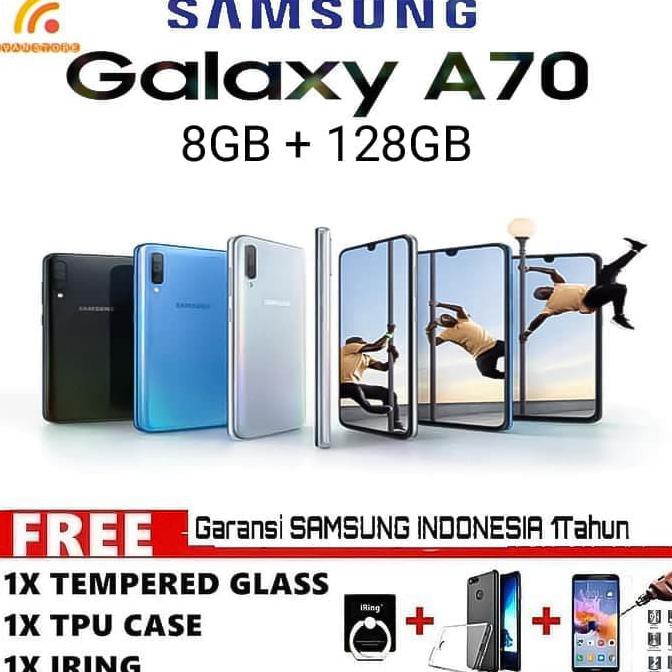 TERMURAH Samsung Galaxy A70 Ram 8GB 128GB Garansi Resmi SEIN - Hitam READY STOCK