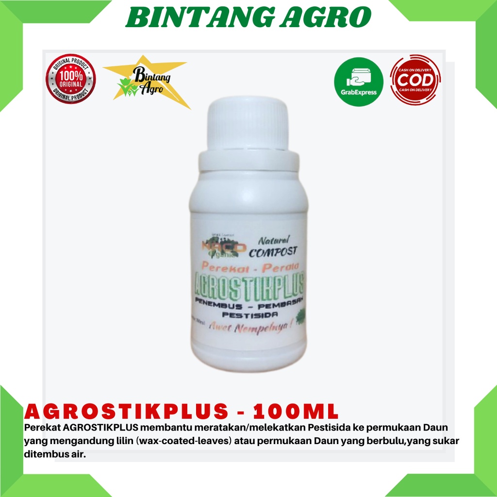 Perekat Pestisida Organik - Pembasah Pestisida - AGROSTIKPLUS 100ml