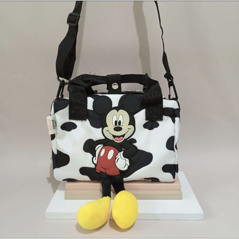 NAOMI - Mickey Esthella Sling Bag- Tas Import Boneka Lucu Wanita / Anak 4 Color Cantik Tas Slempang Mickey Mouse Cute Tas Traveling - tas anak kartun