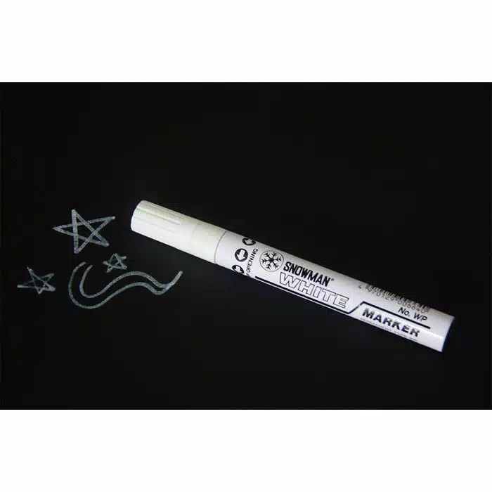 Spidol Snowman Permanent White/Putih - Kecil