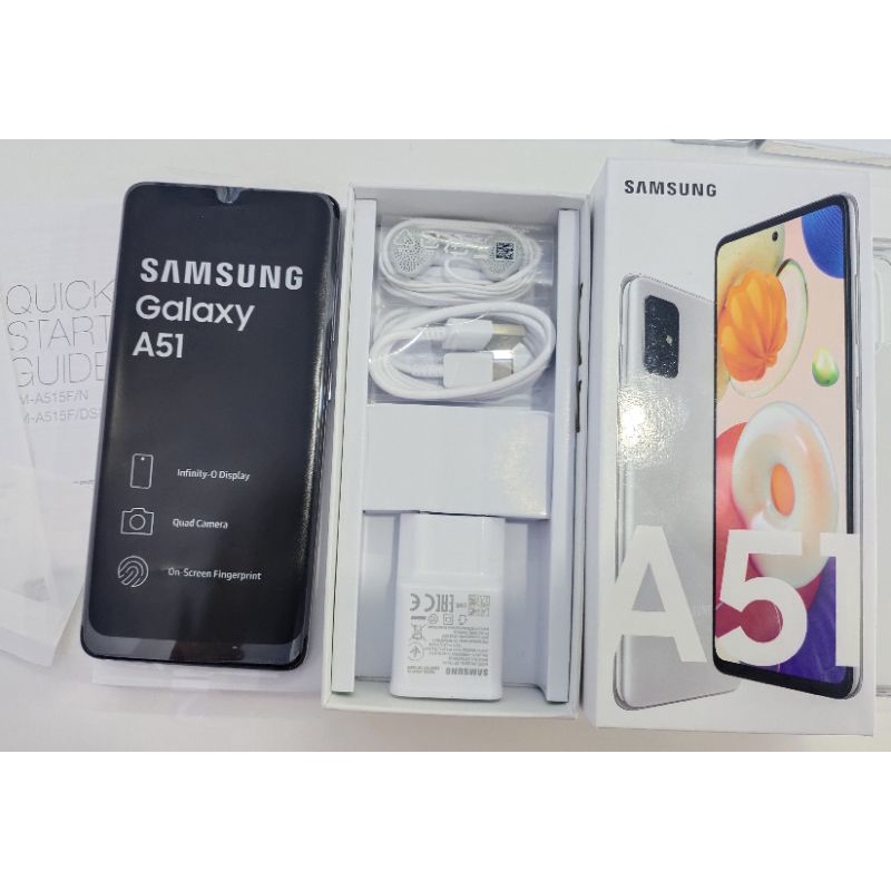 Samsung Galaxy A51 8/128 Haze Crush Silver Second Super Duper Like New 100% Resmi SEIN