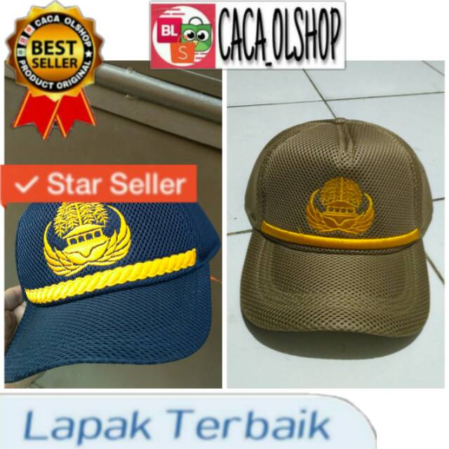 Topi Korpri PNS Biru Khaki Gol.2