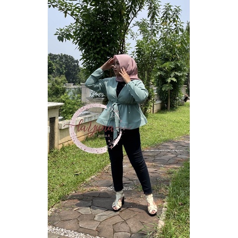 BAJU WANITA/ATASAN WANITA/OUTER KEKINIAN/CRINKLE PREMIUM