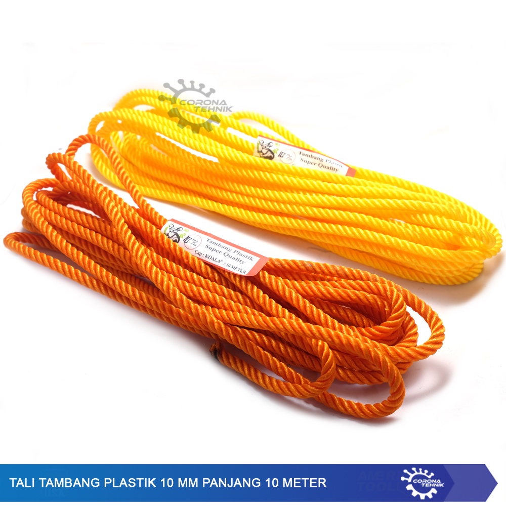 Tali Tambang Plastik 10 mm - Panjang 10 Meter