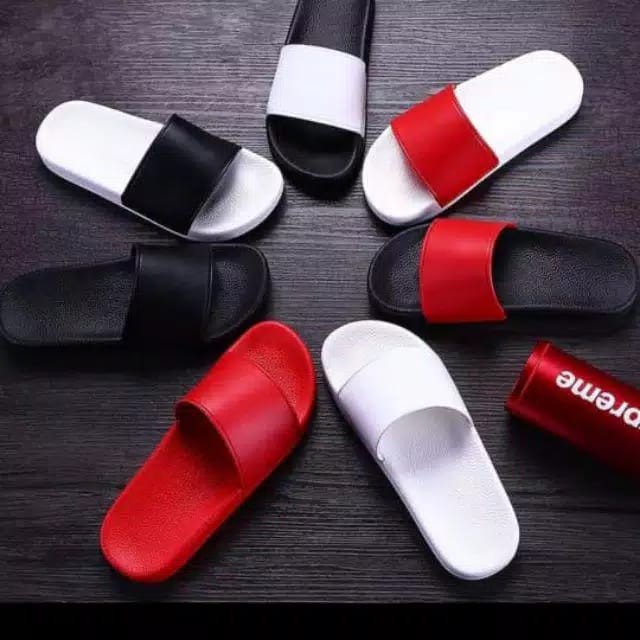 sandal pria dan wanita sandal karet sandal slop sandal polosan sandal simple