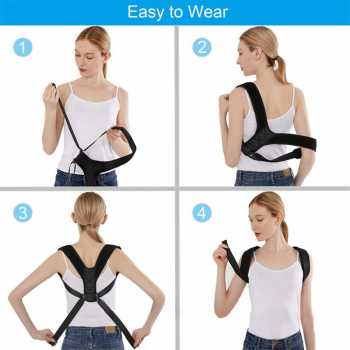 Tali Body Harness Korektor Postur Punggung Size M /Penyangga Punggung Bungkuk - Terapi Koreksi Postur Punggung Korektor Postur Penegak Punggung Original Pria dan Wanita Anti Bungkuk - Penyangga Tulang Belakang - Sabuk Terapi Penyangga Punggung Size M