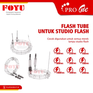 Flash Tube Cube Tabung Bohlam 160 180 200 250 300 500 600 800 1000 Ws Untuk Studio Flash Pro One