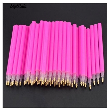 Pen picker acc rhinestone pink / pen stick magnet aksesoris kuku