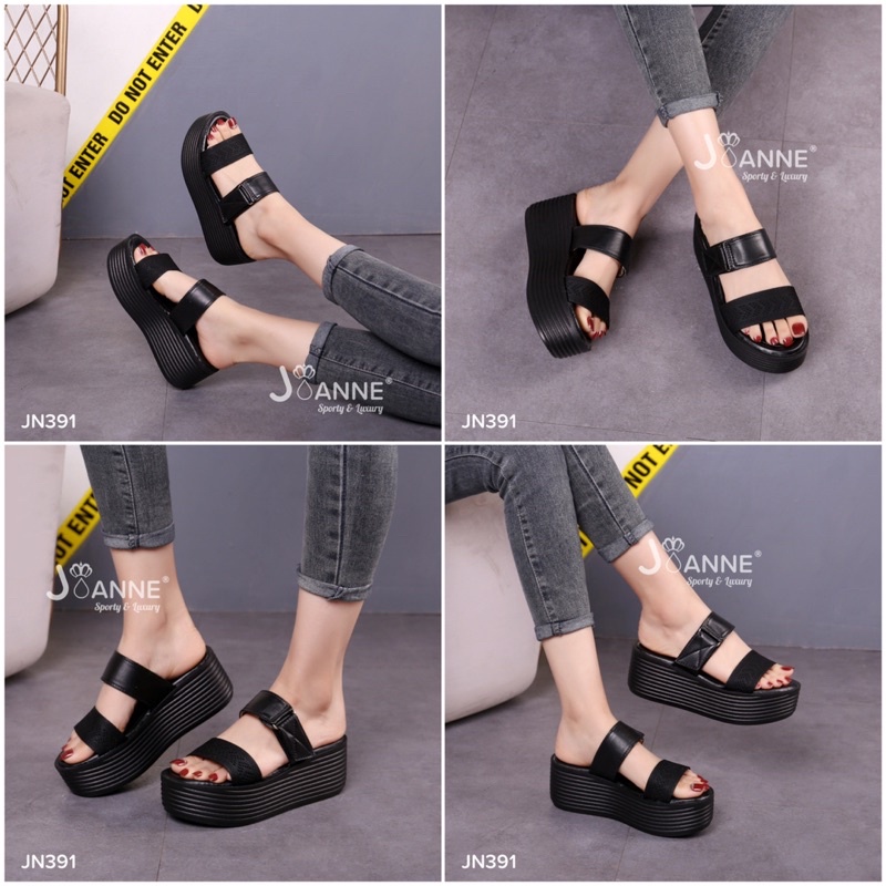 RESTOCK!! [ORIGINAL] JOANNE Wedges Sandals Sepatu Wanita #JN391