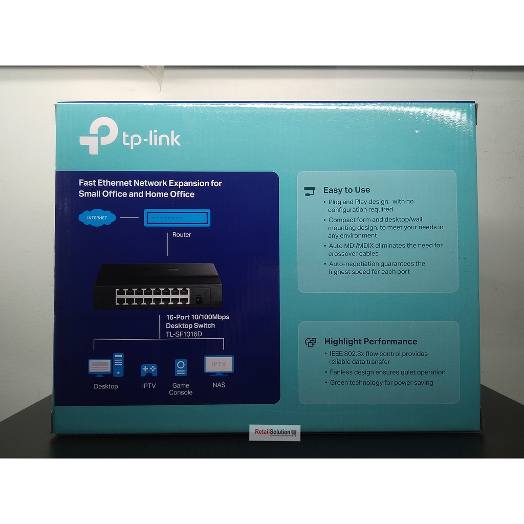 TP-LINK TL-SF1016D 16 Port 100Mbps Desktop Switch