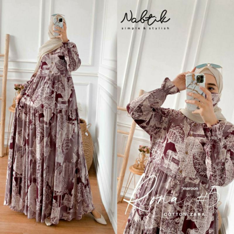 READY GAMIS MUSLIM RONA #5 ORIGINAL NABTIK SOLO