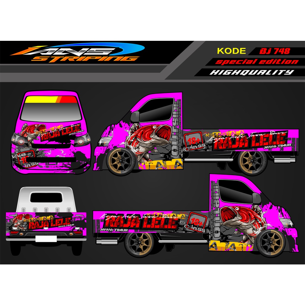 STICKER MOBIL PICK UP GRANMAX , CARRY , L300 / DECAL PICK UP / DECAL GRANMAX / DECAL STICKER MOBIL