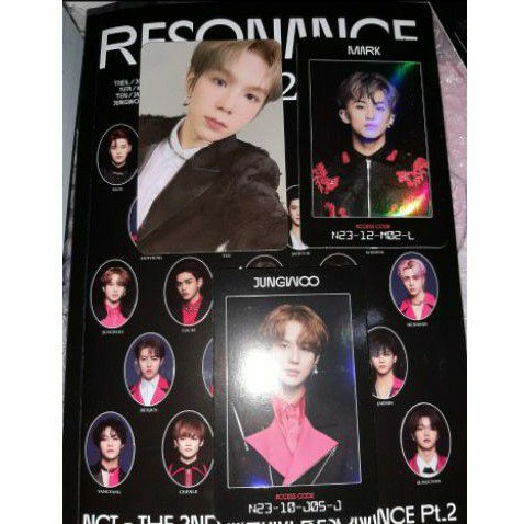 Photocard Shotaro arrival, accsess card jungwoo & mark