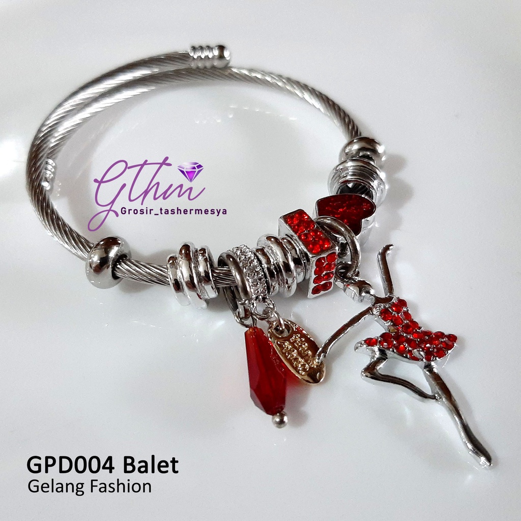 Gelang Pandora Balet Perhiasan Fashion Import Premium Anti Karat GPD004 gthm