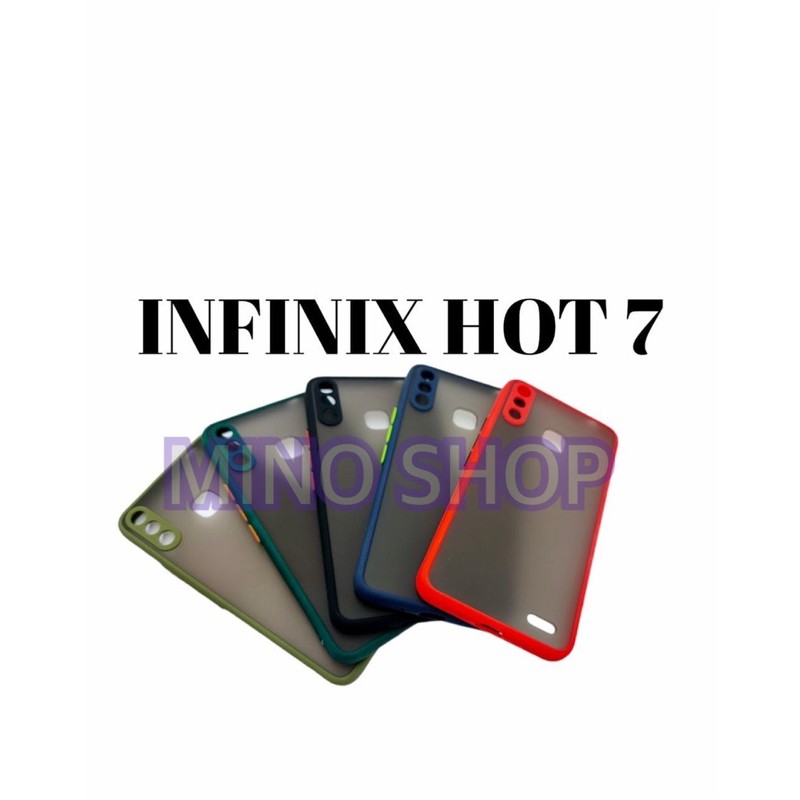 SOFTCASE INFINIX HOT 7 - HARDCASE DOVE MYCHOICE PLUS PELINDUNG KAMERA - AERO CASE