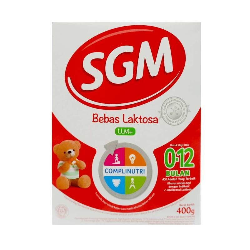 SUSU SGM LLM+ USIA 0-12 BULAN 400 GR - SUSU FORMULA BAYI BEBAS LAKTOSA