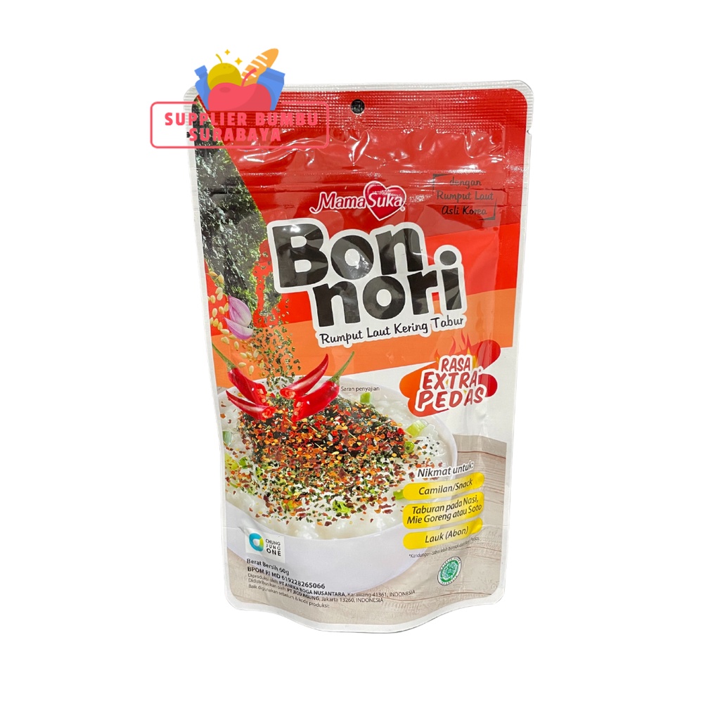 Mamasuka - Bon Nori Gim Bori Rumput Laut Kering Tabur 60g