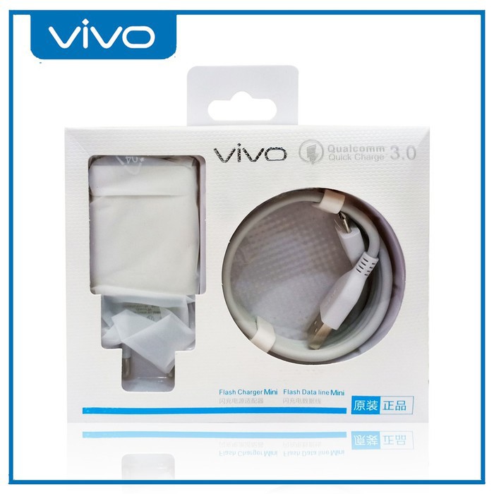 Charger Vivo Qualcomm Quick Charge 3.0 Micro USB Casan Vivo 3.0 QC + Kabel Data Micro USB