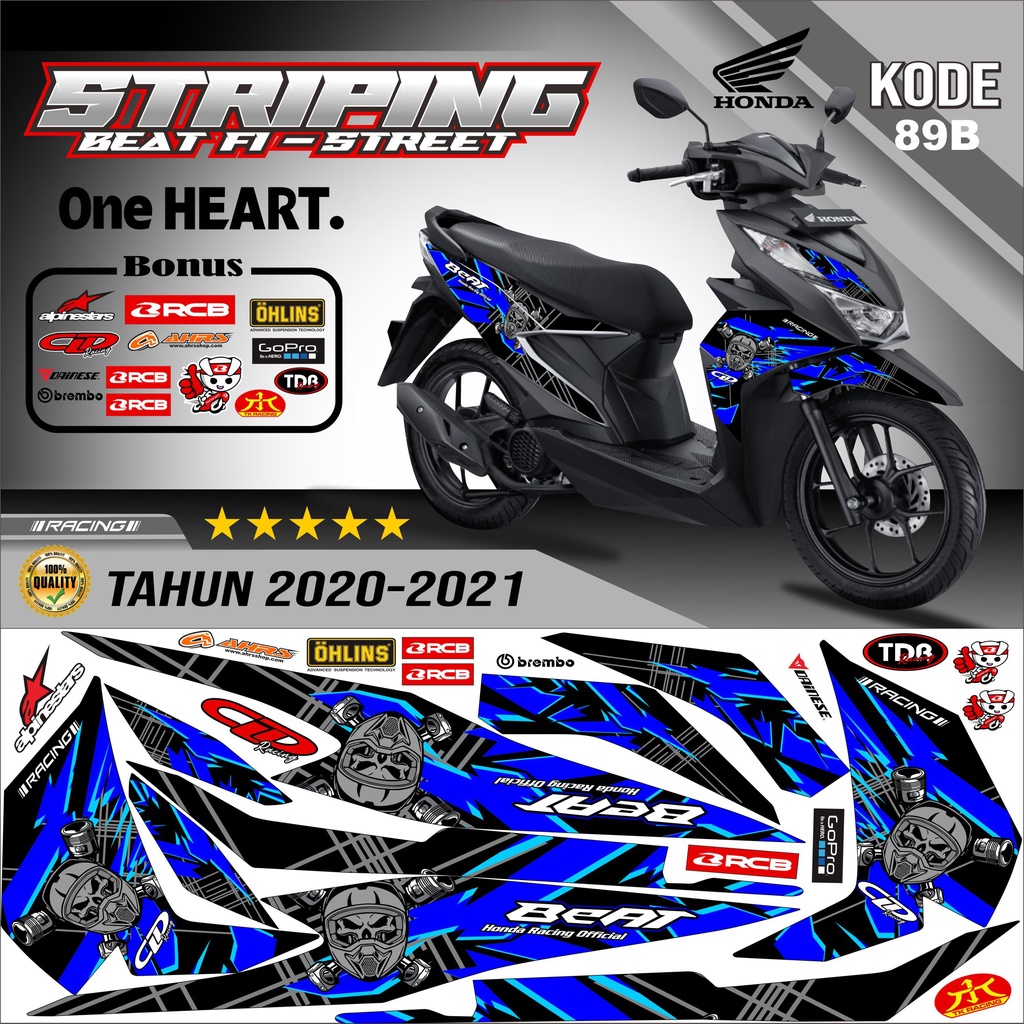 Striping Beat New Stiker Beat Variasi kode 89