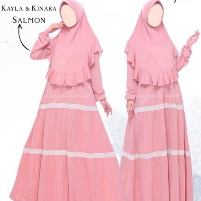 [ non lace ] Kayla dress & Kinara khimar AA Atelier Angelina atelier.angelina