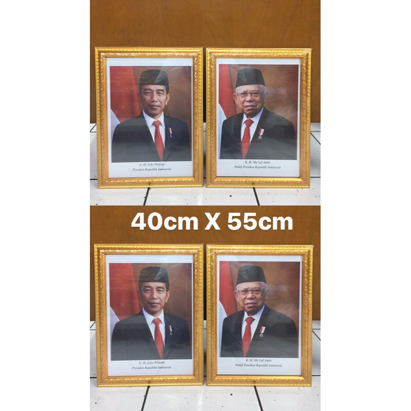 bingkai foto presiden wakil Frame 40x55 cm