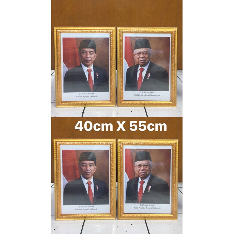 bingkai foto presiden wakil Frame 40x55 cm