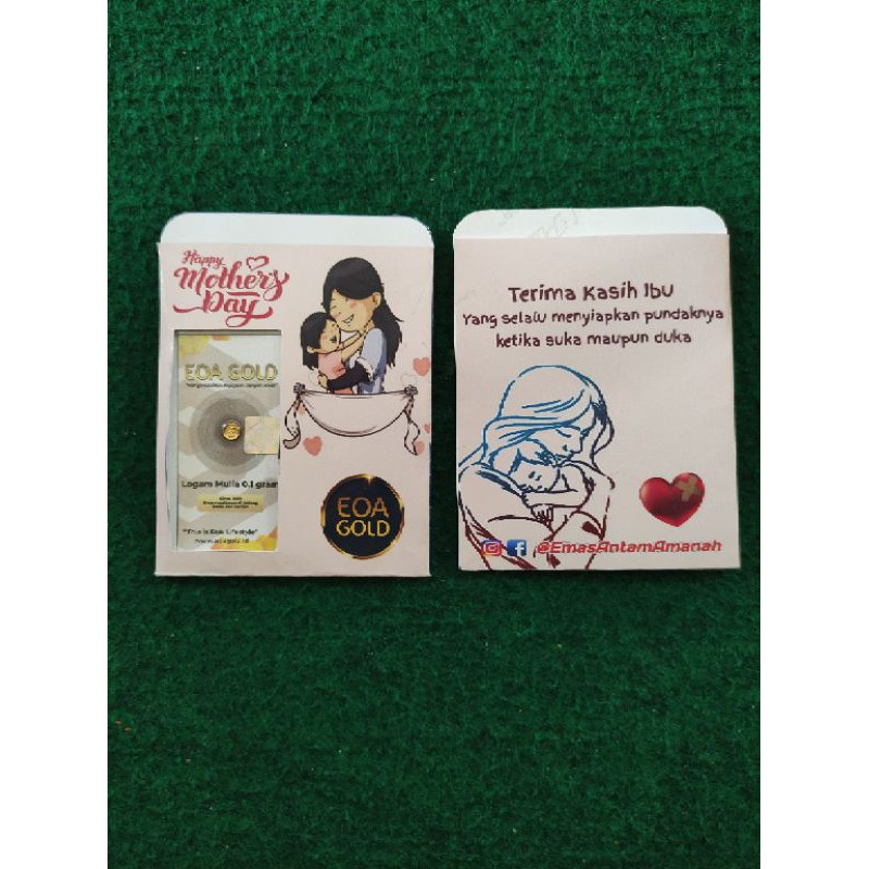 Gift Series EOA Gold / Kado Selamat Hari Ibu / Amplop EOA Gold Selamat Hari Ibu / Mini Gold